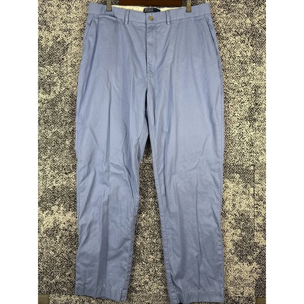 Polo Ralph Lauren Vintage Pants Mens 36/32‎ (Actual 36 X 31.5) Light Blue Chino